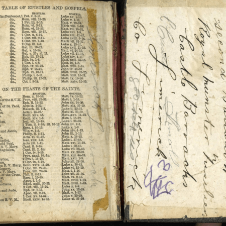 Photograph of Patrick Flynn’s Service Bible (kindly provided by his family)