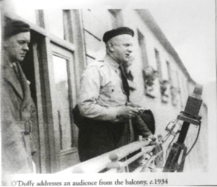 Eoin O'Duffy addressing an audience in 1934 