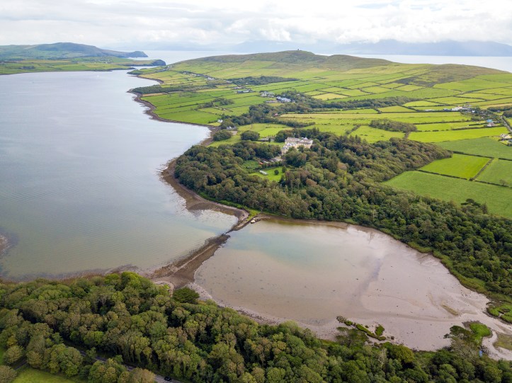 An Ariel view of the broken Bridge