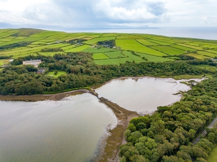 An Ariel view of the broken Bridge