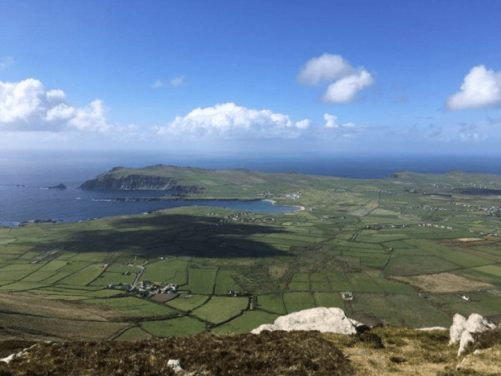 Ferriter’s Cove and Ceann Sibéal from Cruach Mharthain